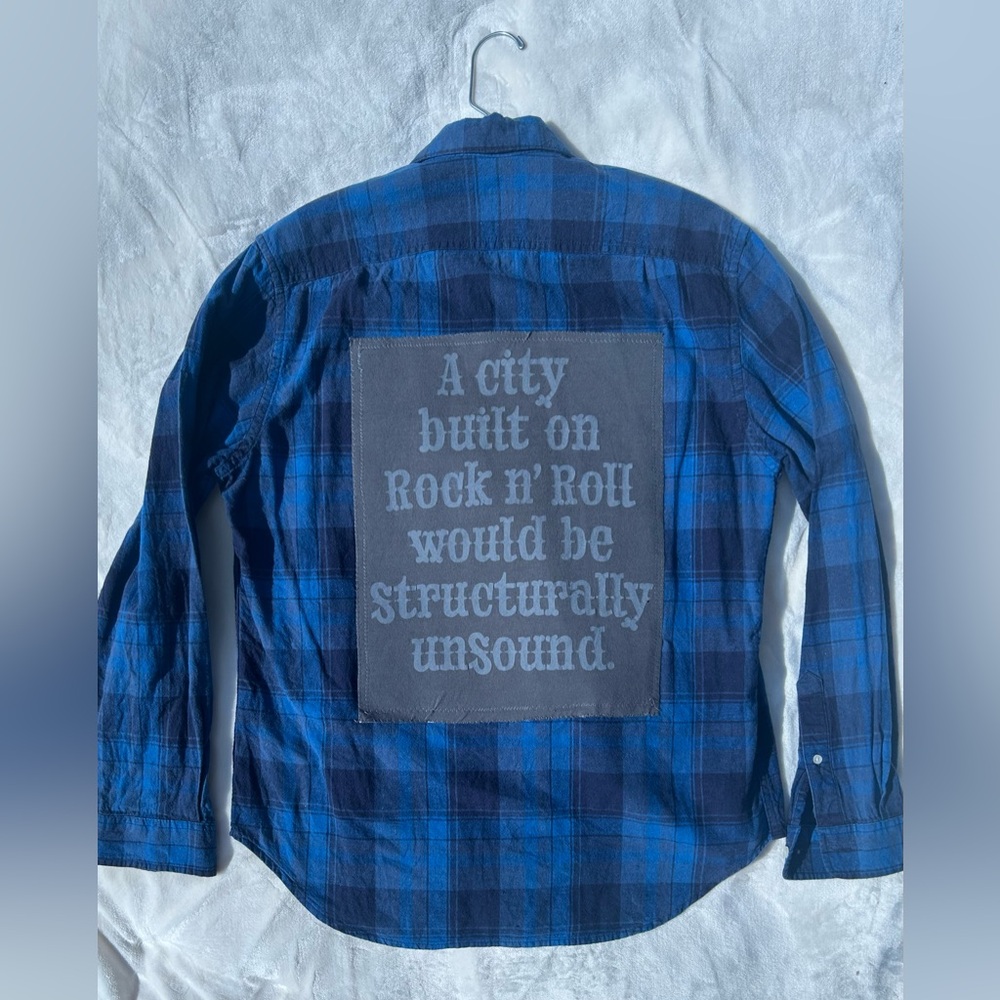 A City Built on Rock n’ Roll Would Be Structurally Unsound Refashioned Flannel M